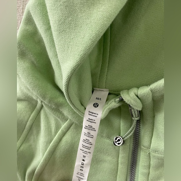 NWOT Lululemon Creamy Mint Scuba - Picture 2 of 4